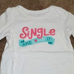 Cute single onesie 9 month